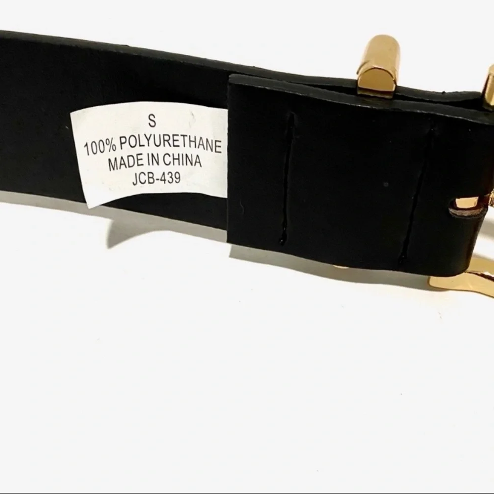JUICY COUTURE Black Gold Chain Belt NWT